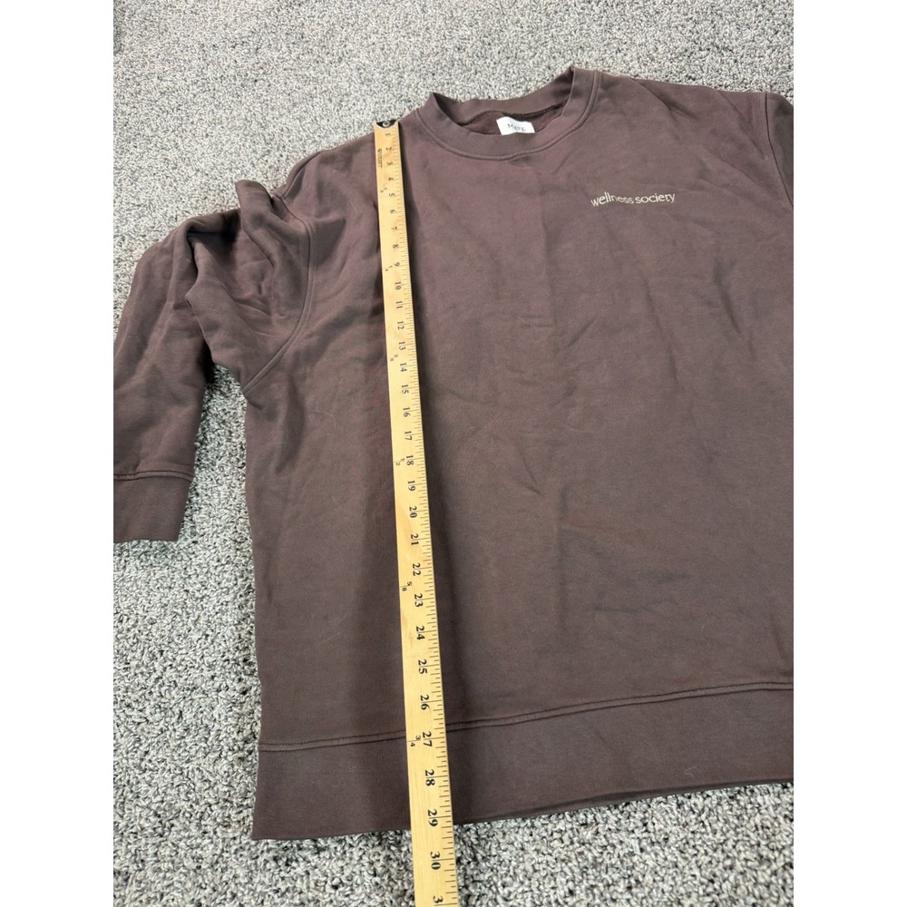 Mate The Label Pullover Sweatshirt Women's Size M/L Brown - Picture 9 of 10